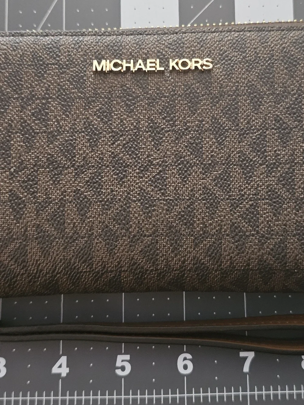 Michaels Black Leather with Gold Logo